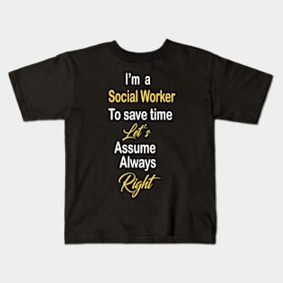 Social Worker Kids T-Shirt